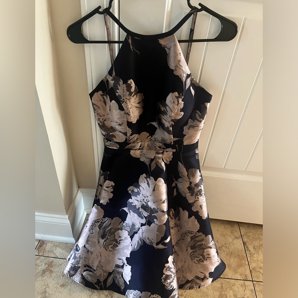 Floral cocktail dress.